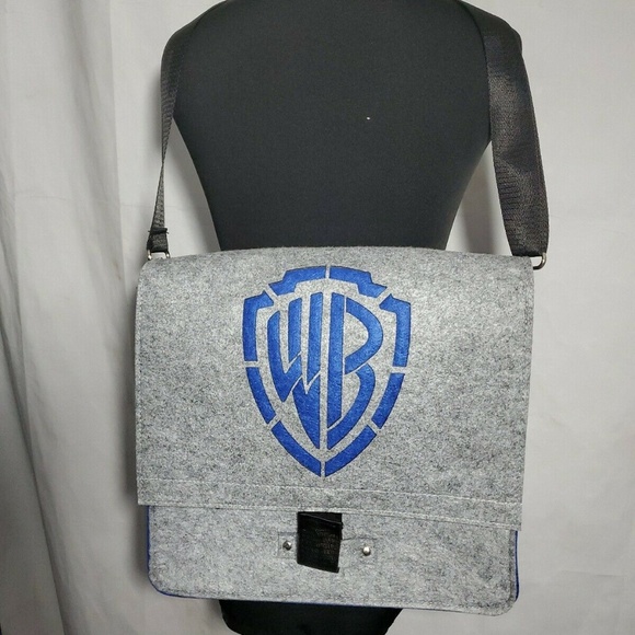 Warner Bros Other - Warner Brothers Crossbody Satchel Grey Heavy Felt